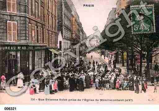 Ville de PARIS20, carte postale ancienne
