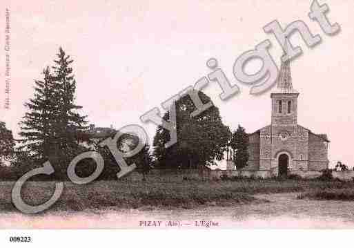 Ville de PIZAY, carte postale ancienne