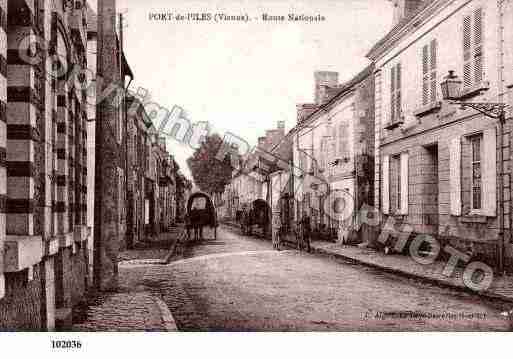 Ville de PORTDEPILES, carte postale ancienne