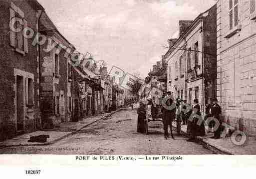 Ville de PORTDEPILES, carte postale ancienne