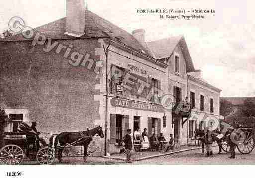 Ville de PORTDEPILES, carte postale ancienne