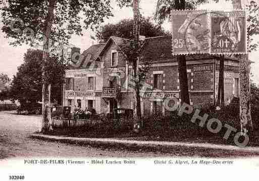 Ville de PORTDEPILES, carte postale ancienne