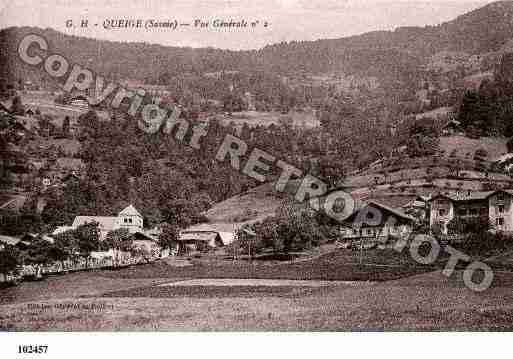 Ville de QUEIGE, carte postale ancienne