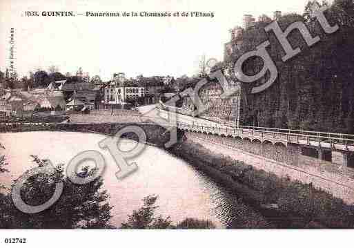 Ville de QUINTIN, carte postale ancienne Ville de QUINTIN, carte postale ancienne