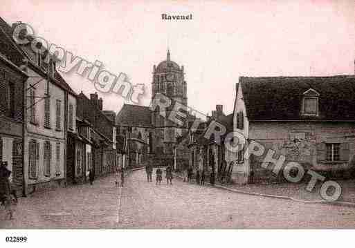 Ville de RAVENEL, carte postale ancienne