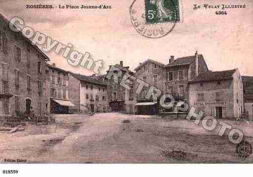 Ville de ROSIERES, carte postale ancienne