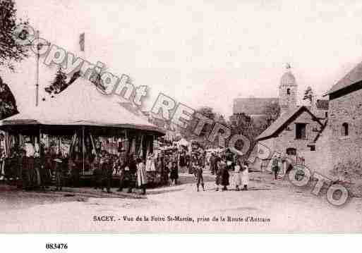 Ville de SACEY, carte postale ancienne