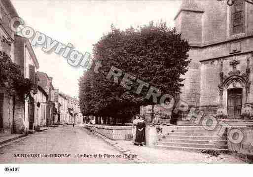 Ville de SAINTFORTSURGIRONDE, carte postale ancienne