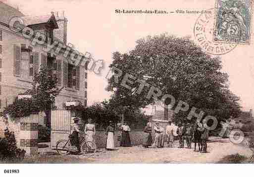 Ville de SAINTLAURENTNOUAN, carte postale ancienne