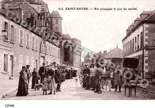 Ville de SAINTSATUR, carte postale ancienne