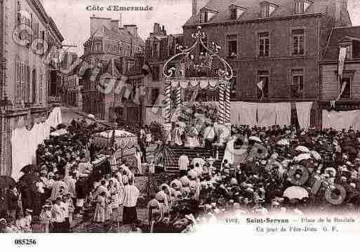 Ville de SAINTSERVAN, carte postale ancienne