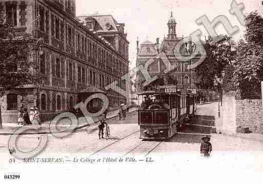 Ville de SAINTSERVAN, carte postale ancienne