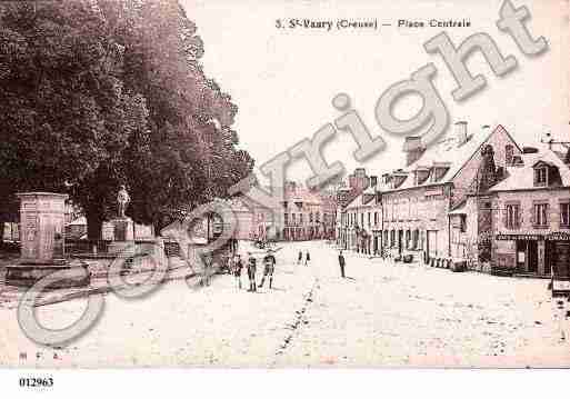 Ville de SAINTVAURY, carte postale ancienne