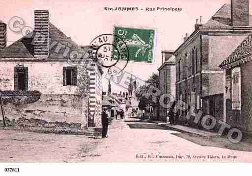 Ville de SAINTEJAMMESURSARTHE, carte postale ancienne