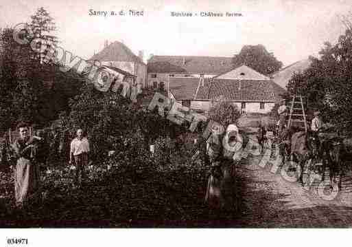 Ville de SANRYSURNIED, carte postale ancienne