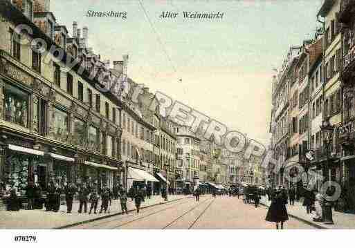 Ville de STRASBOURG, carte postale ancienne