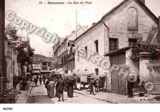 Ville de SURESNES, carte postale ancienne