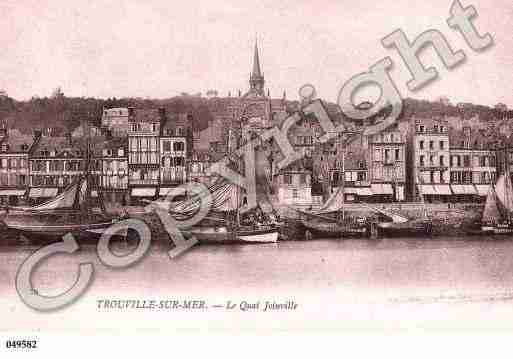 Ville de TROUVILLESURMER, carte postale ancienne