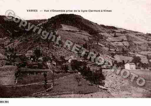 Ville de VABRES, carte postale ancienne