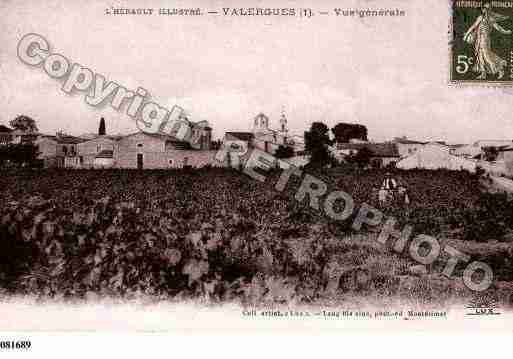 Ville de VALERGUES, carte postale ancienne Ville de VALERGUES, carte postale ancienne