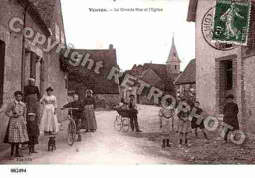 Ville de VEUVES, carte postale ancienne