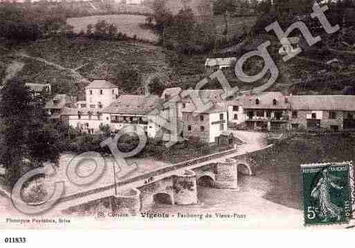 Ville de VIGEOIS, carte postale ancienne