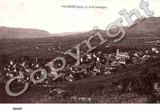 Ville de VILLEBOIS, carte postale ancienne