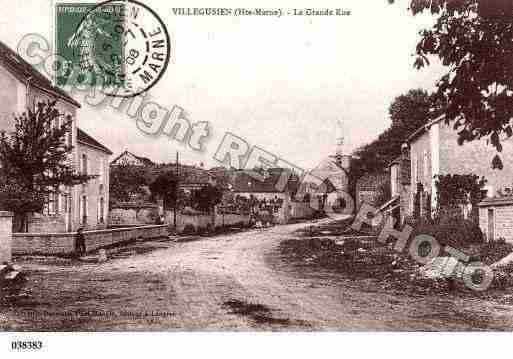 Ville de VILLEGUSIENLELAC, carte postale ancienne