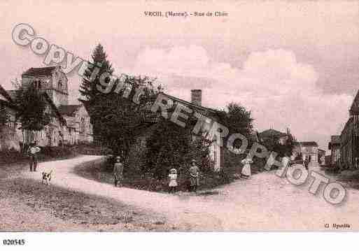 Ville de VROIL, carte postale ancienne