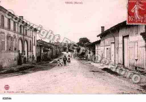 Ville de VROIL, carte postale ancienne