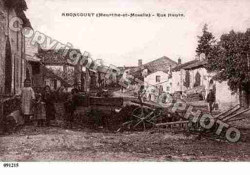 Ville de ABONCOURT, carte postale ancienne