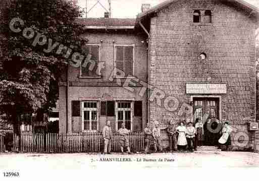 Ville de AMANVILLERS, carte postale ancienne