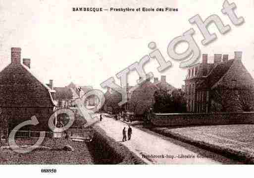 Ville de BAMBECQUE, carte postale ancienne