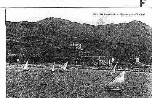 Ville de BANYULS, carte postale ancienne