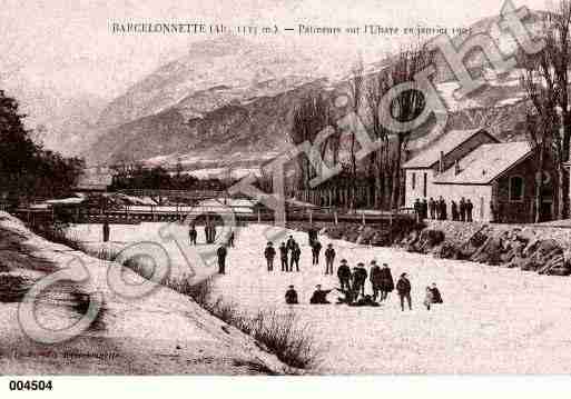 Ville de BARCELONNETTE, carte postale ancienne