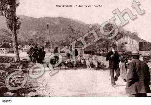 Ville de BARCELONNETTE, carte postale ancienne