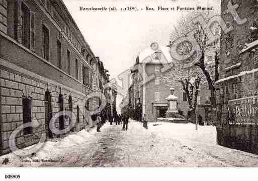 Ville de BARCELONNETTE, carte postale ancienne