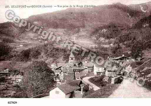 Ville de BEAUFORTSURDORON, carte postale ancienne