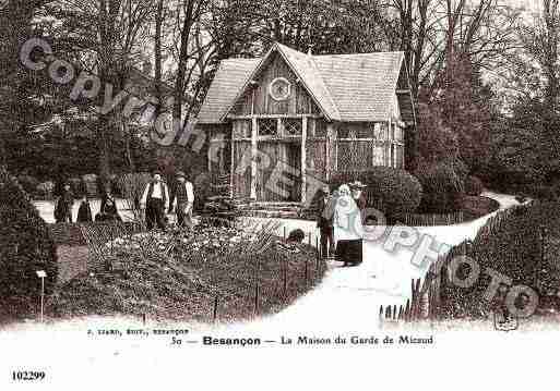 Ville de BESANCON, carte postale ancienne