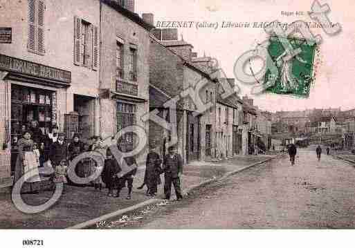 Ville de BEZENET, carte postale ancienne