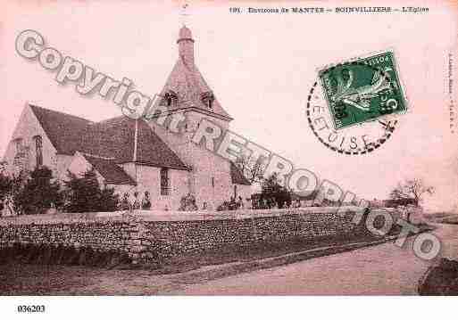 Ville de BOINVILLIERS, carte postale ancienne