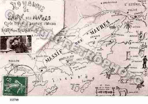 Ville de BORMESLESMIMOSAS, carte postale ancienne