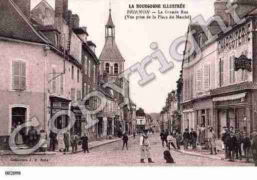 Ville de BRIENONSURARMANCON, carte postale ancienne