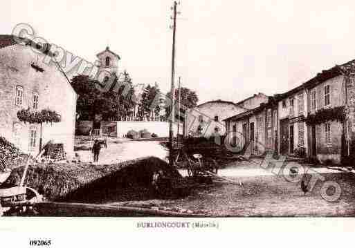 Ville de BURLIONCOURT, carte postale ancienne