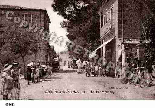 Ville de CAMPAGNAN, carte postale ancienne