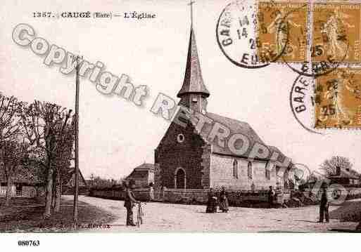 Ville de CAUGE, carte postale ancienne