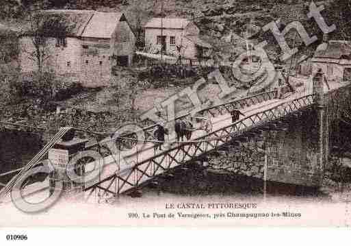 Ville de CHAMPAGNAC, carte postale ancienne