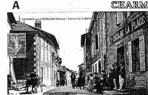 Ville de CHARMESSURL'HERBASSE, carte postale ancienne