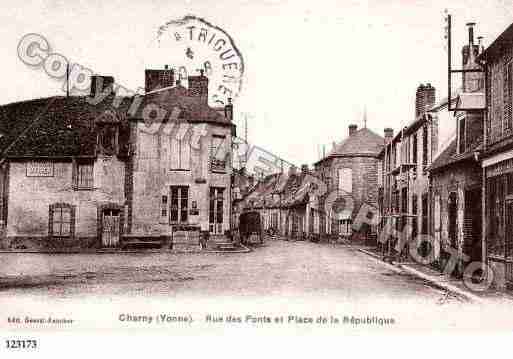 Ville de CHARNY, carte postale ancienne