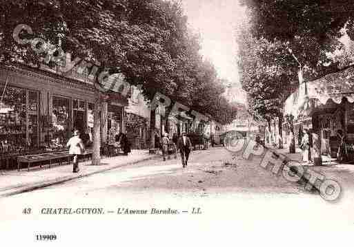 Ville de CHATELGUYON, carte postale ancienne